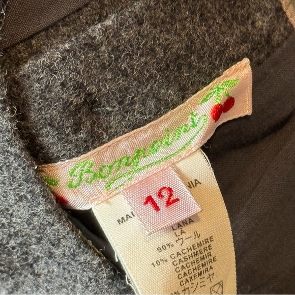 Bonpoint Gray Dress Wool Cashmere - Baby 12M - Picture 9 of 11